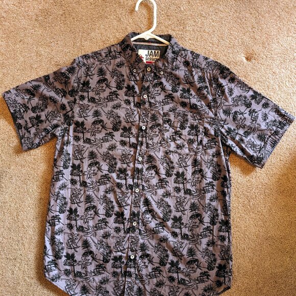 JAM SESSION Hawaiian Tropical Mens Short Sleeve - Picture 3 of 4